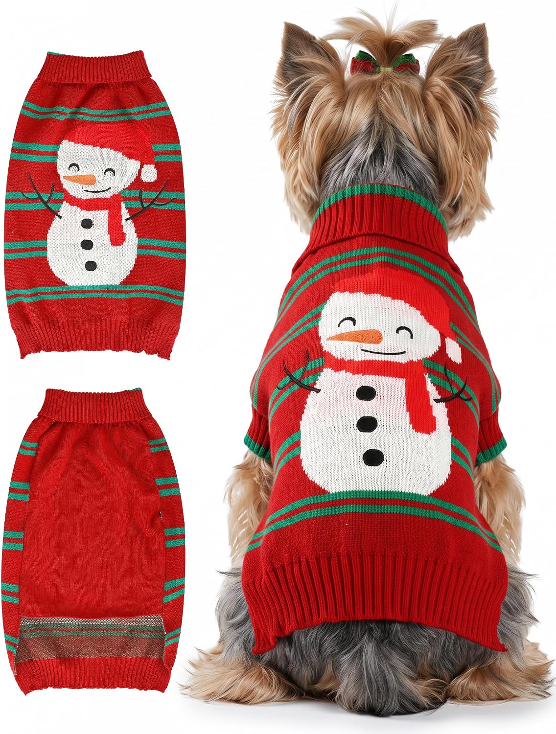 Christmas Dog Sweaters for Small Medium Large Dogs and Cats,Pet Soft Warm Holiday Outfit Girl & Boy,Pup Winter Clothes T