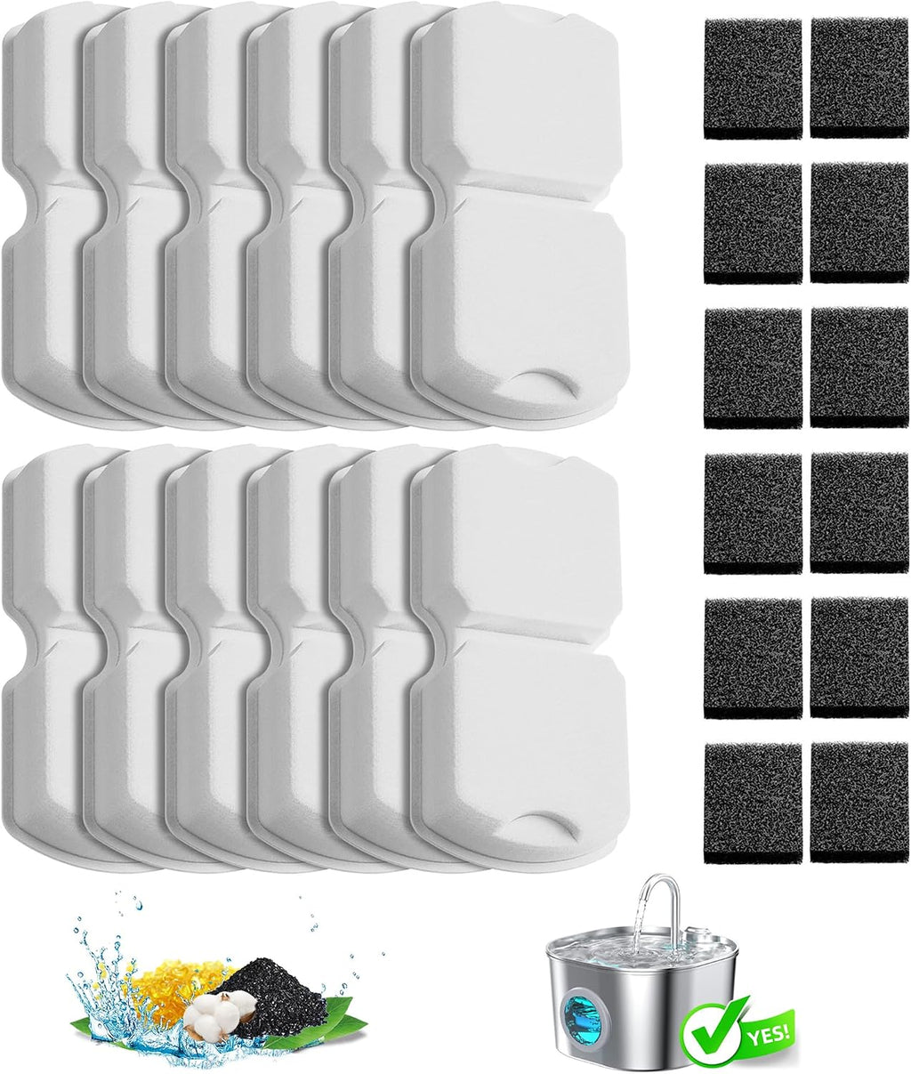 Cat Water Fountain Filter Replacement: 6Pack Pet Fountain Filters