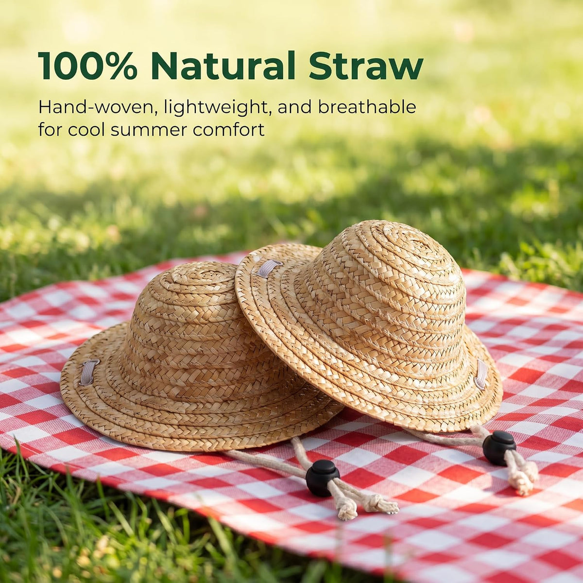 1Pc Novelty Summer Adjustable Pet Dog Outdoor Straw Hat Puppy Small Kitty Cat Sunhats Dog Hat