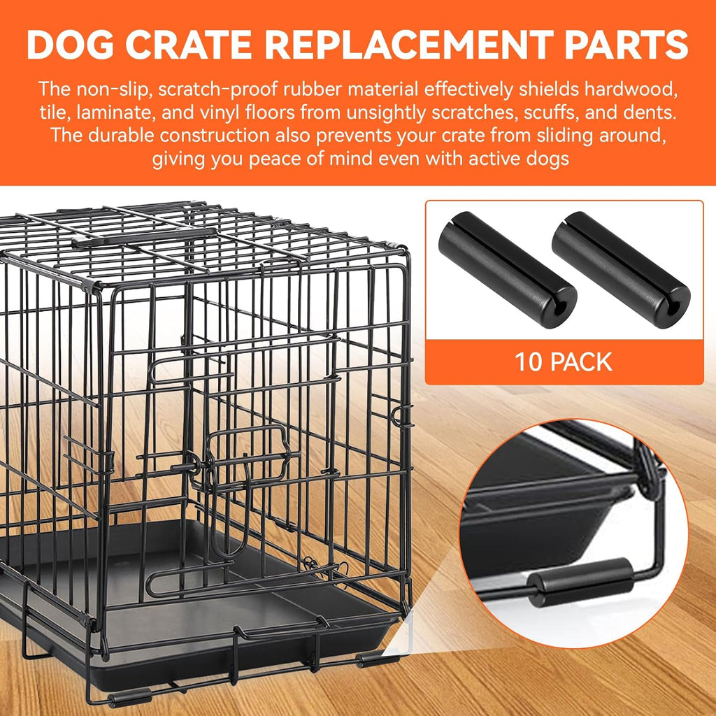 10Pcs Rubber Dog Crate Replacement Parts,Large Crate Feet for Midwest Homes