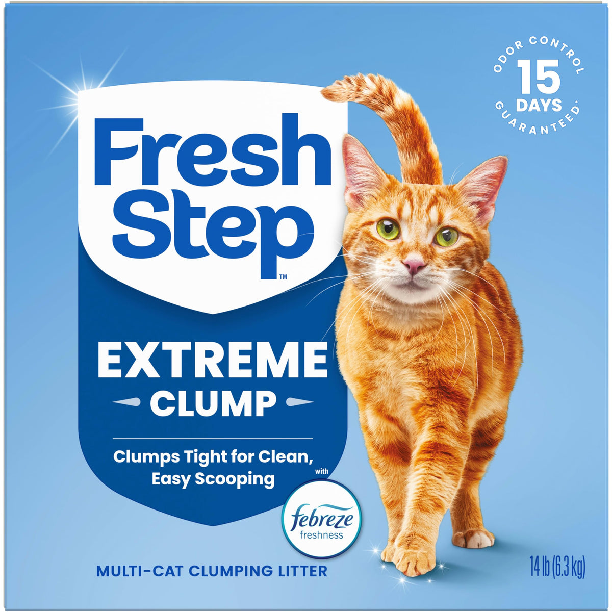 Fresh Step Extreme Clump Multi Cat Clumping Cat Litter, 14 lb.