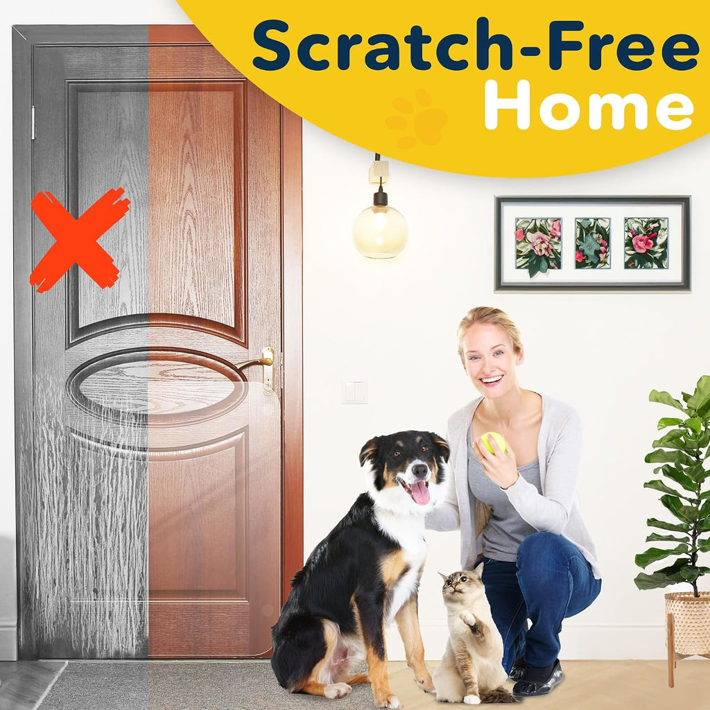 PROTECTO Door Protector from Dog Scratching, 35.5x24 - Door Scratch Guard