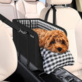 SlowTon Console Dog Car Seat, Dog Booster Seat for Small Dogs Under 11lbs