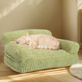 Cat Couch Bed - Plush Fluffy Cat Sofa for Indoor Cats, Orthopedic Kitten Lounge Chair with Removable Washable Cover, Sup