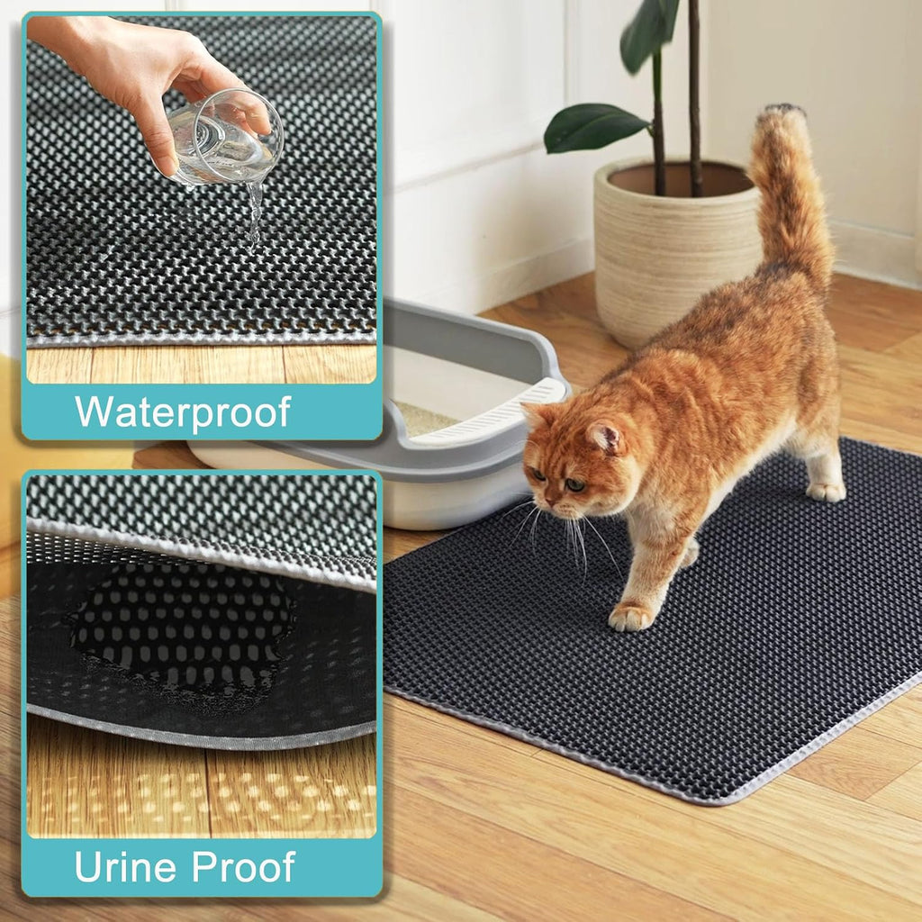 Cat Litter Mat Large, 35x25 In Cat Litter Trapping Mat, Scatter Control