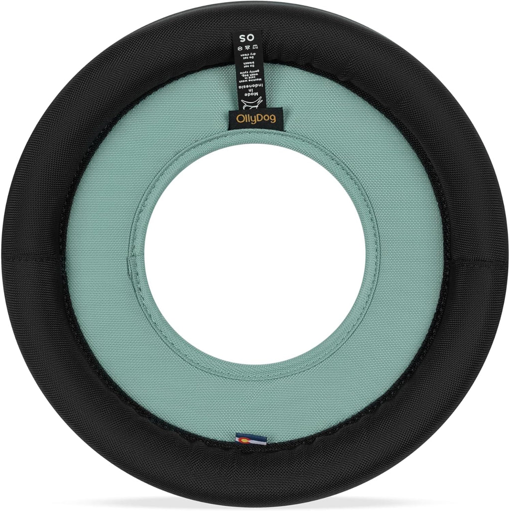 OllyDog Super Flyer Dog Flying Disc – Floating Fetch Toy for Water Play, Soft Eco-Friendly Recycled Fabric, Gentle on Te