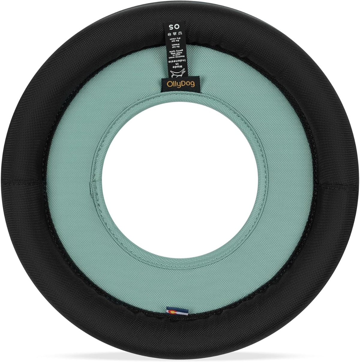 OllyDog Super Flyer Dog Flying Disc – Floating Fetch Toy for Water Play, Soft Eco-Friendly Recycled Fabric, Gentle on Te