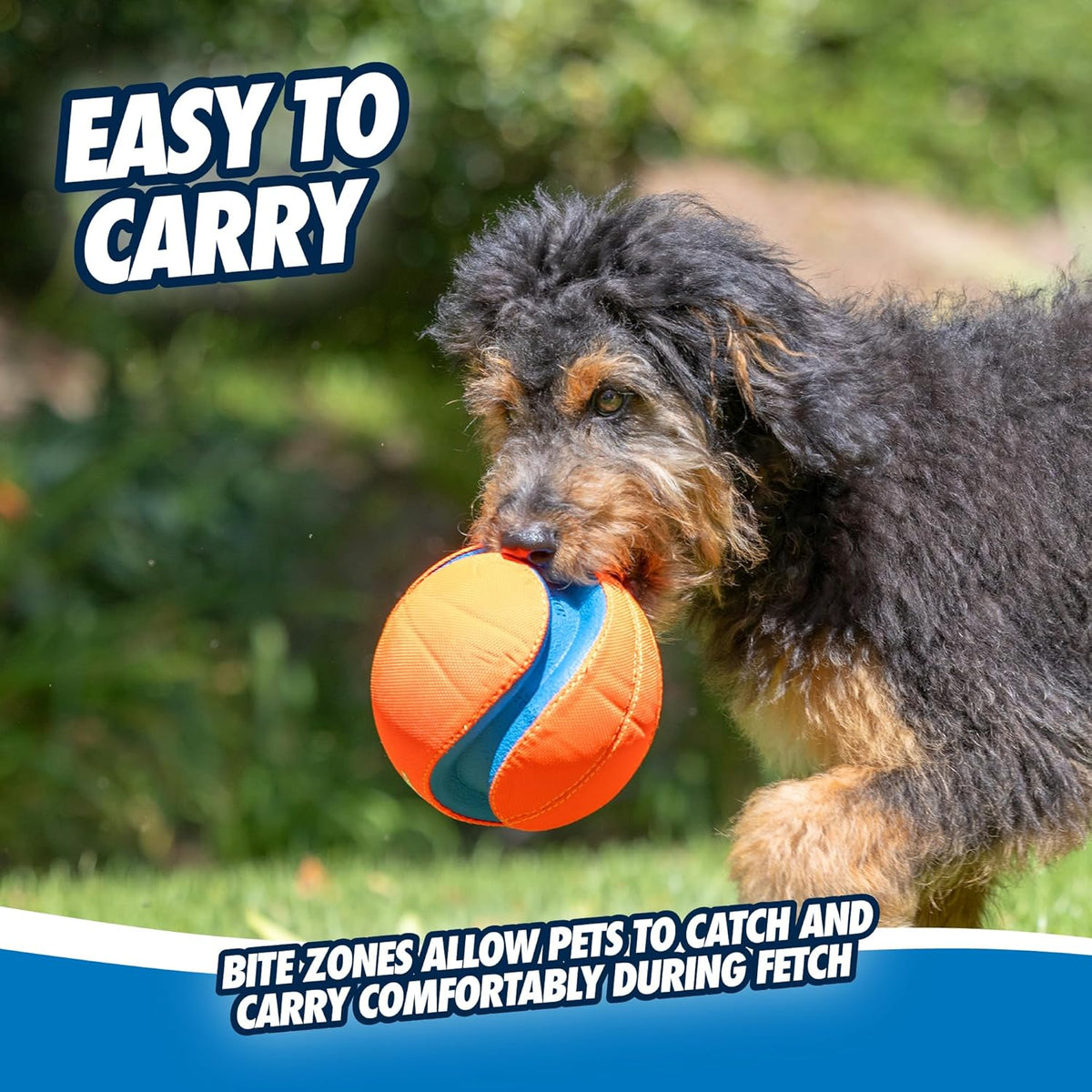 Chuckit! Kick Fetch Ball Dog Toy, Large, 8in, for Large Dogs, Floats