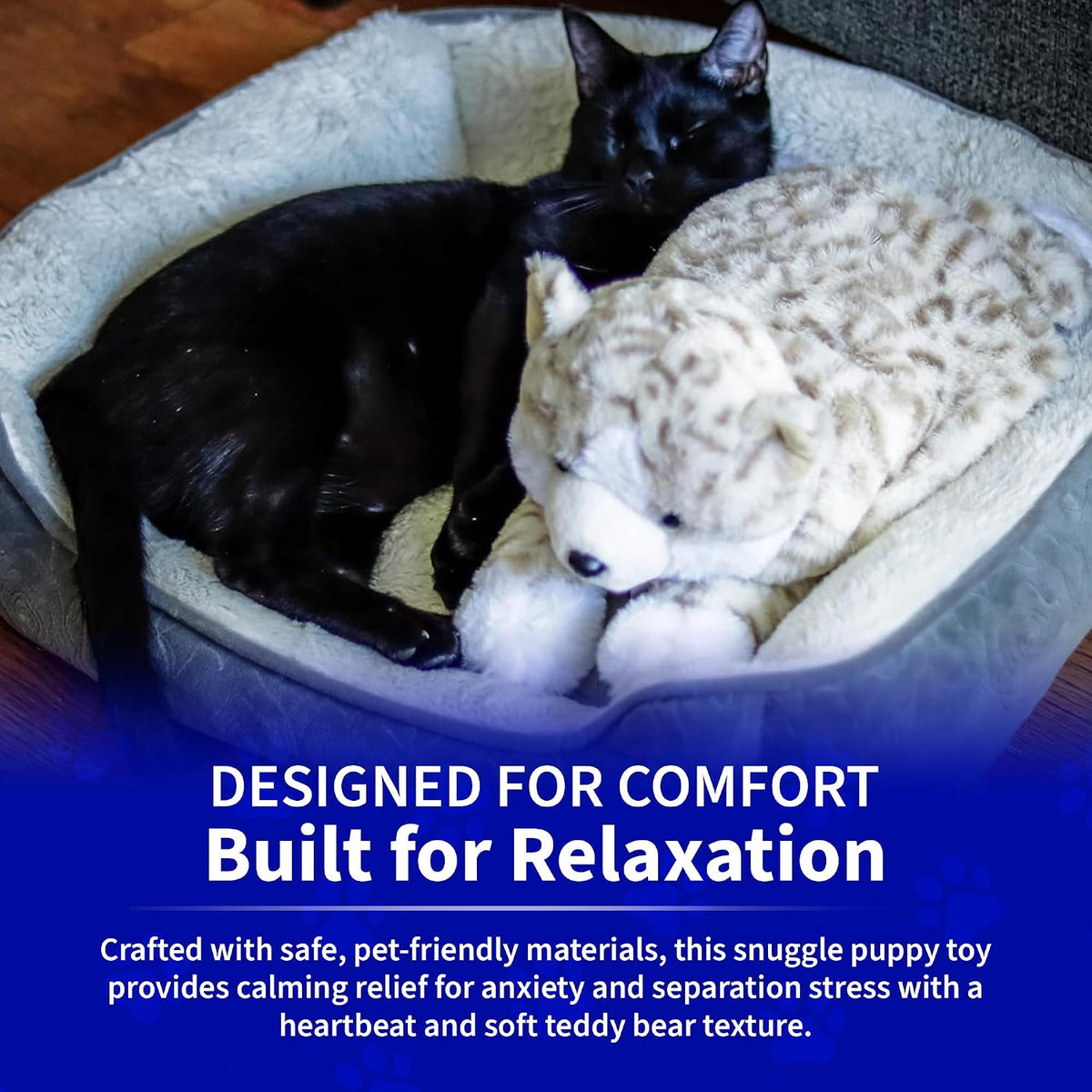 Pet Fit For Life Stuffed Animal with Rechargebale Heartbeat for Cats