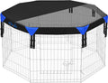 24'' Dog Pen Top Cover Only, Heavy Duty 840D Half Octagonal Mesh