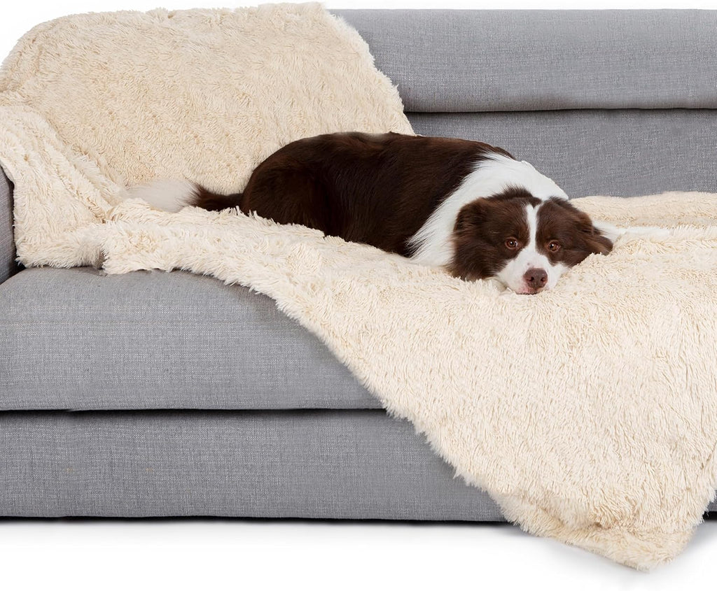 Waterproof Dog Blanket for Couch & Furniture Protection - Super Soft Reversible Throw for Large Dogs & Cats, Calming Was