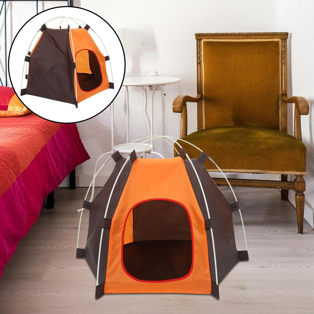 Portable Foldable up PET Tent, Waterproof Oxford Dog House for Small Pets