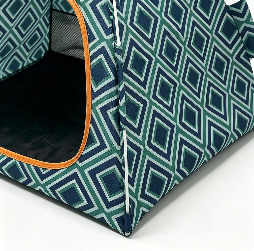 Portable Pet Tent 40x40x35cm Breathable Enclosed Cat House for Indoor