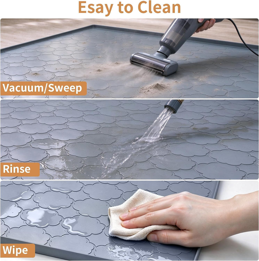 Pee Pad Holder for Dog 22" x 22" Leak-Proof Silicone Puppy Pee Pad Tray