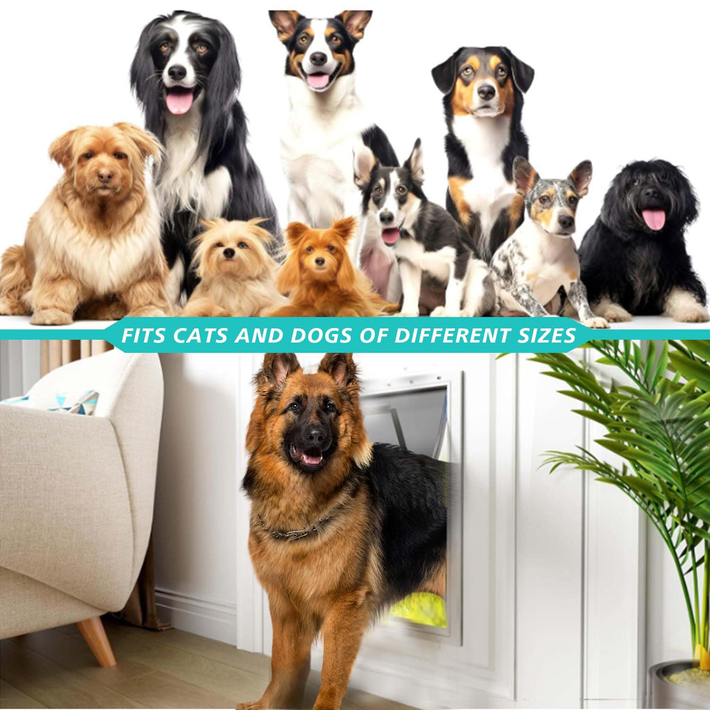MOLYLY 2-Pack Large Dog Door Replacement Flaps with Screws
