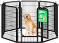 Yaheetech Dog Playpen 40in 8 Panels Portable Fence for Indoor Yard Camping