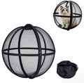 27" Cat Hamster Ball for Outside, Portable Outdoor Cat Enclosure, Collapsible Breathable Pet Rolling Playpen with Zipper