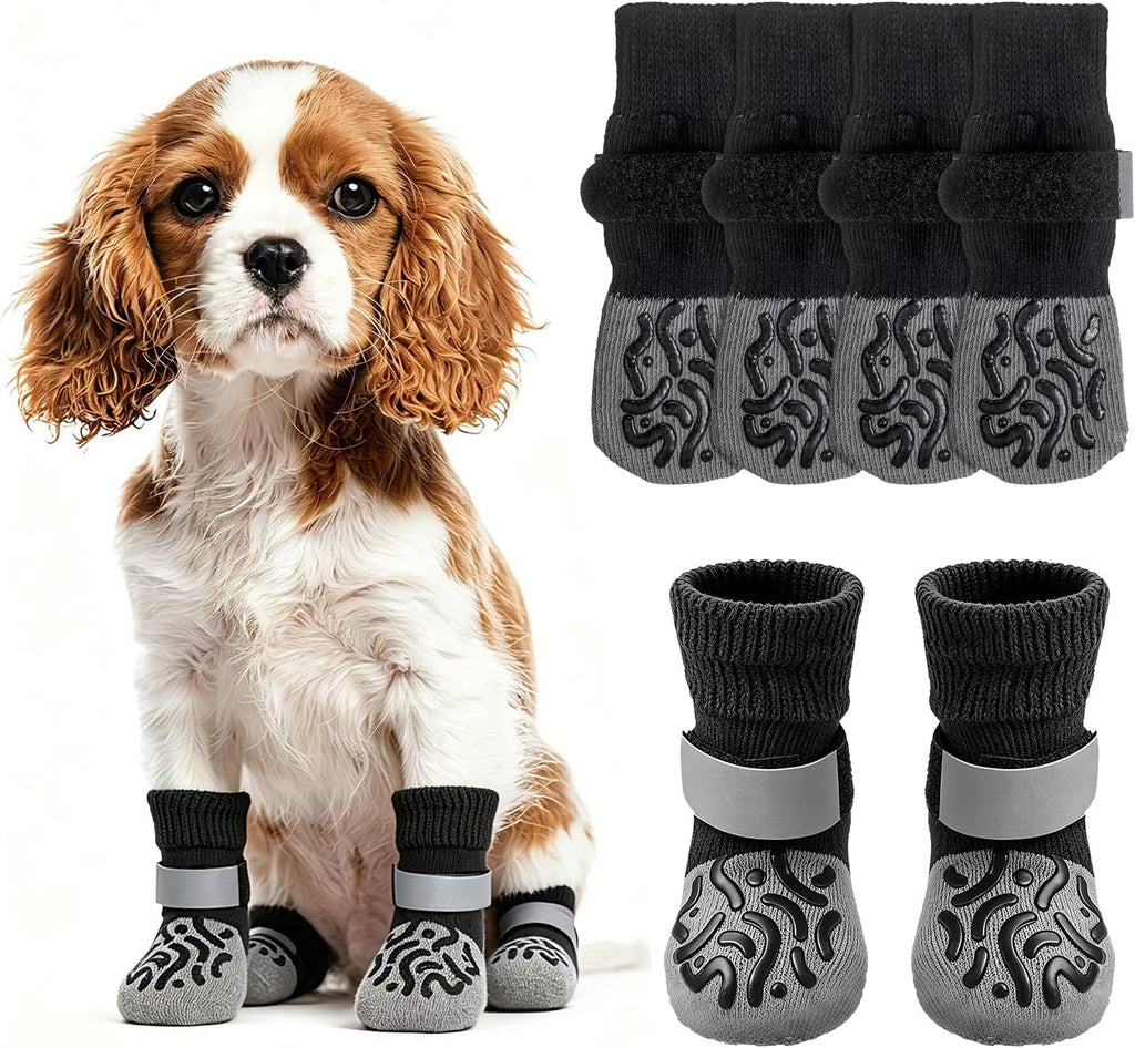 Non-Slip Dog Socks, Prevents Lick Paws with Double Sides Grips