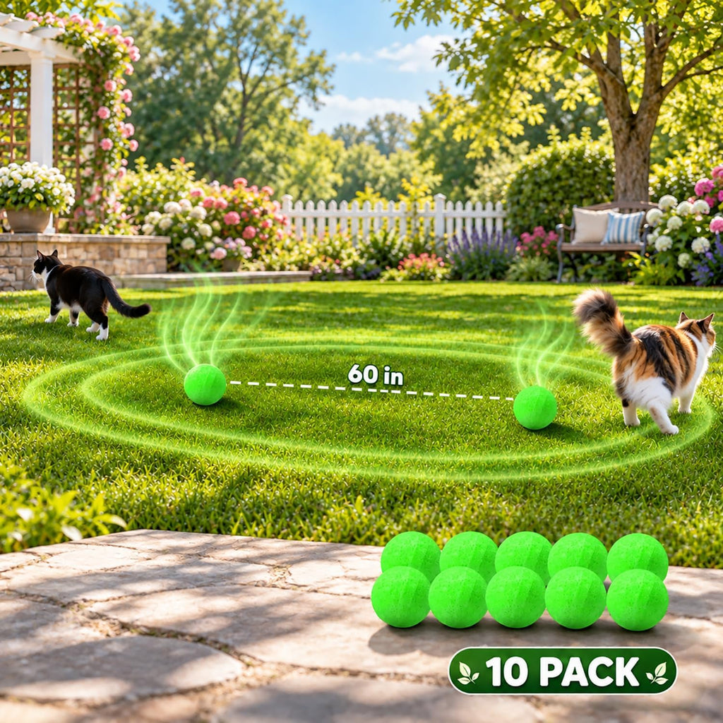 Cat Repellent Outdoor&Indoor, Cat Repellent Balls 10 Pack