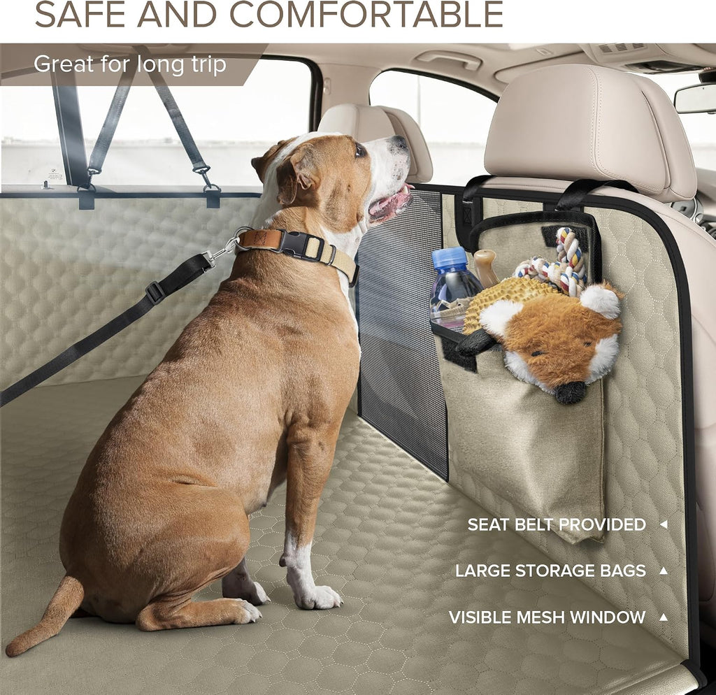 Back Seat Extender for Dogs, Heavy Duty Dog Car Seat Cover for Back Seat