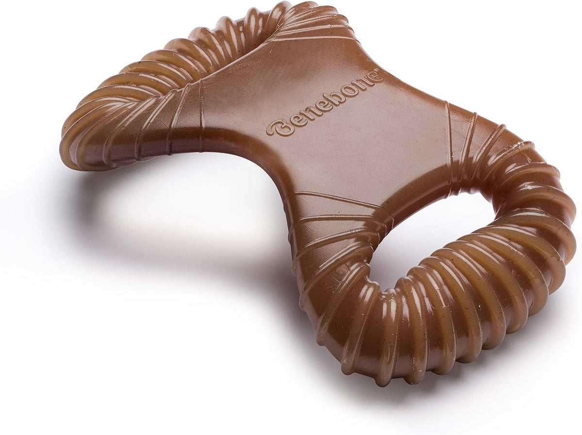 Benebone Fishbone Durable Dog Chew Toy for Aggressive Chewers, Medium