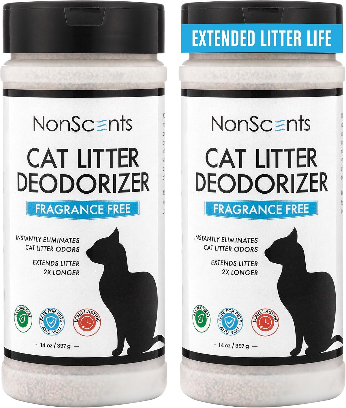 Nonscents Cat litter Deodorizer - Odor Eliminator - 16 ounce