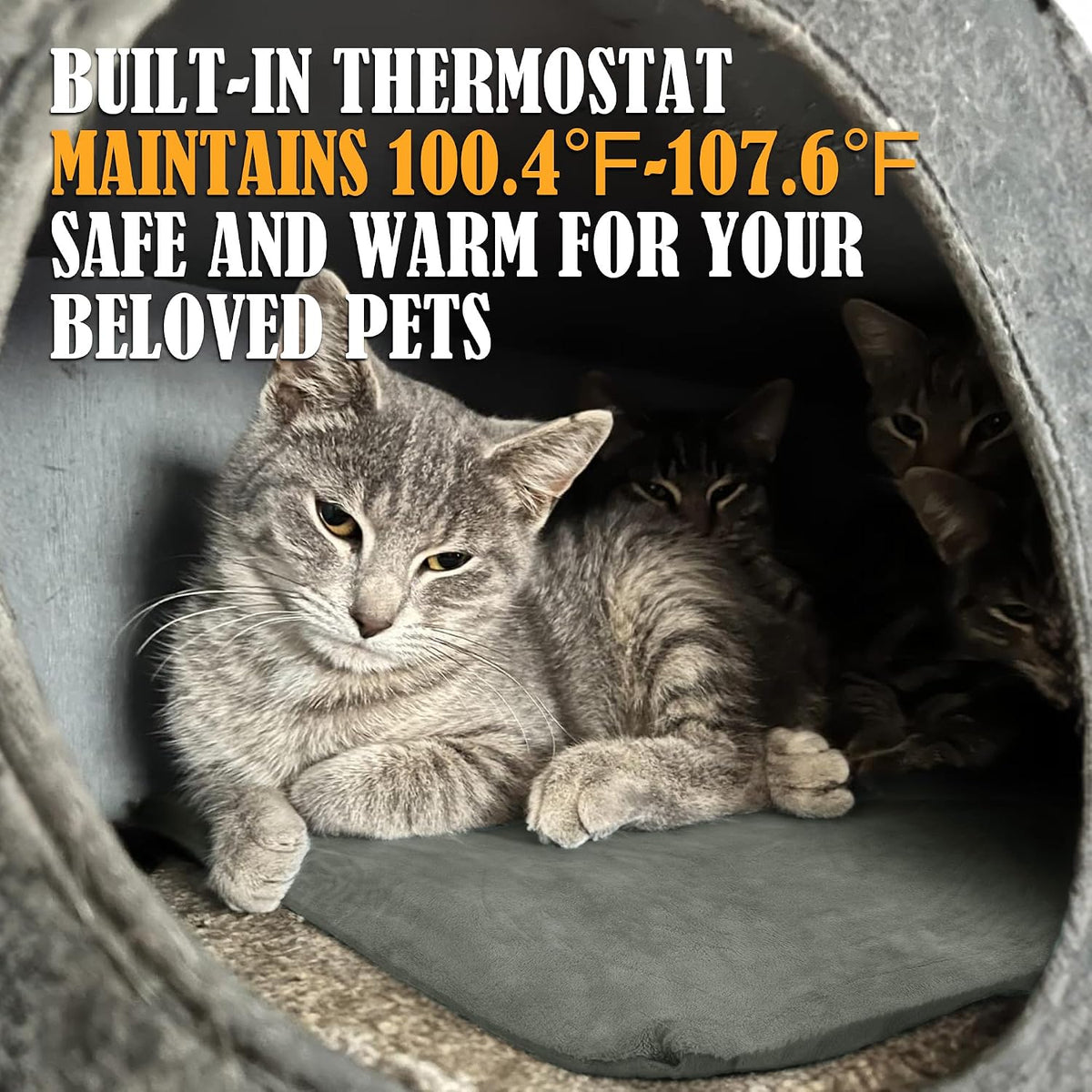 PETNF Outdoor Pet Heating Pad Auto Thermostat Cats & Dogs