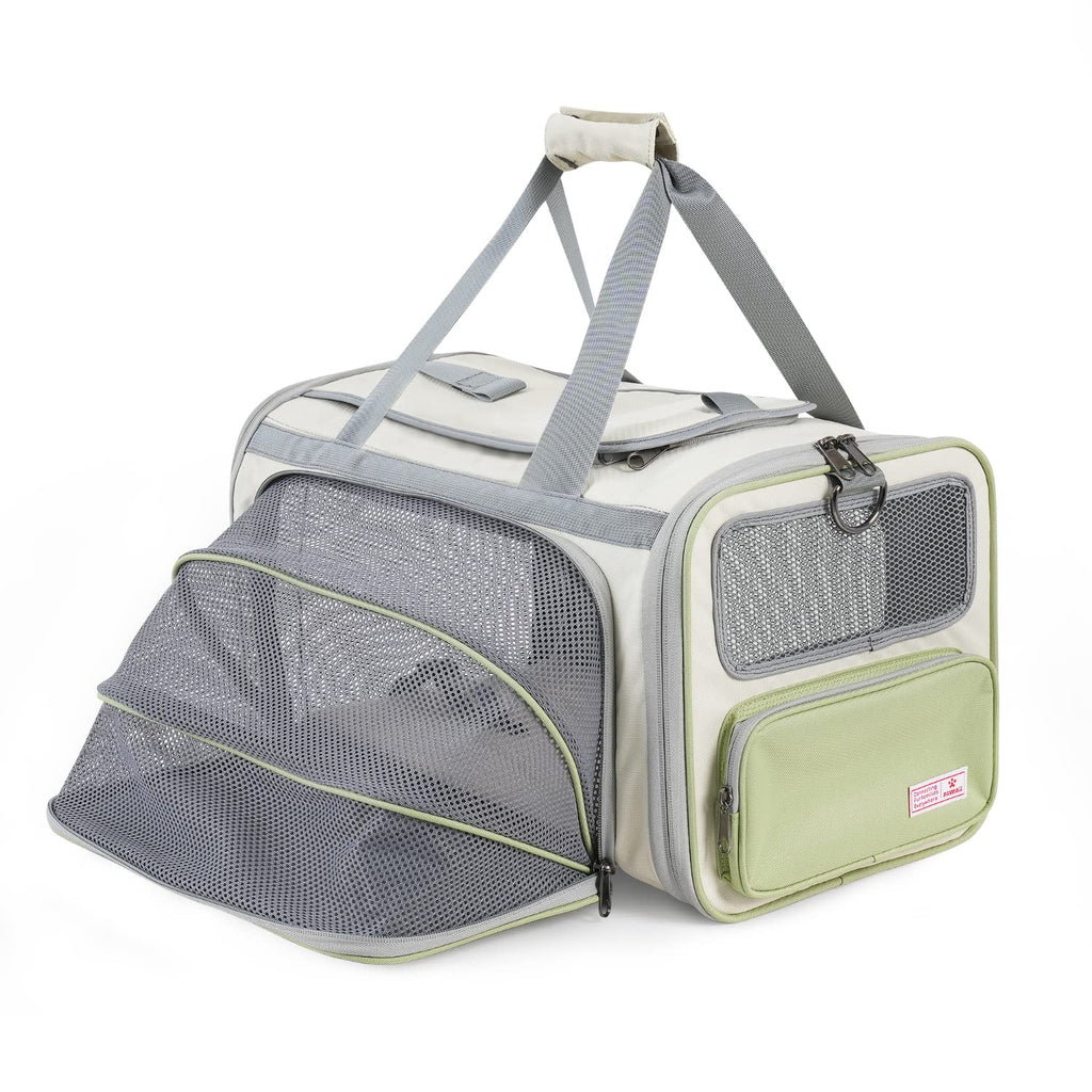 Pawaii Cat Carrier Airline Approved Expandable Breathable Safety Leash