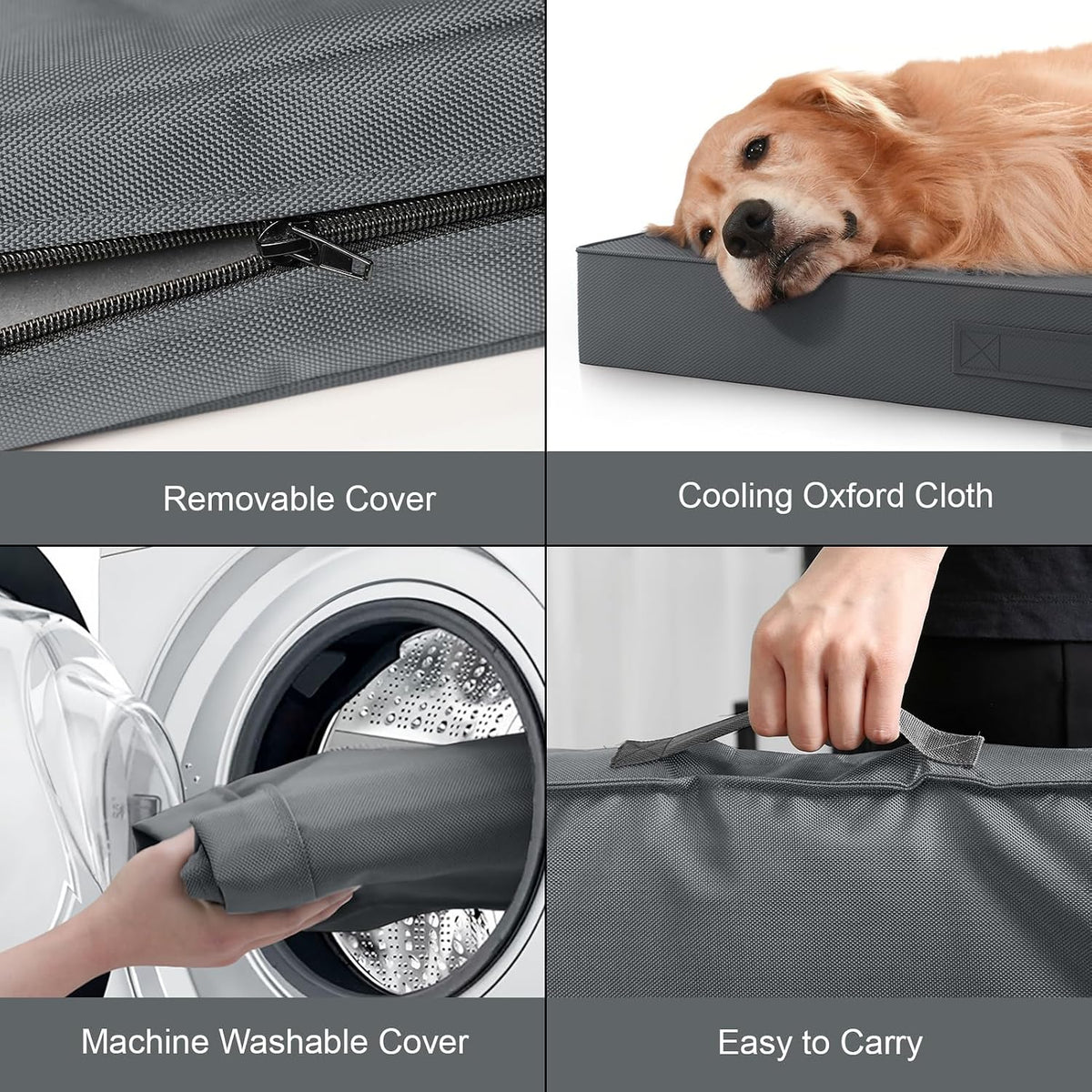 Outdoor Waterproof Orthopedic Dog Bed for Large Dogs