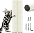 Cat Scratching Post Replacement Pole, 2 PCS 15.7in Cat Tree Replacement Post, Natural Sisal Cat Tree Replacement Parts w