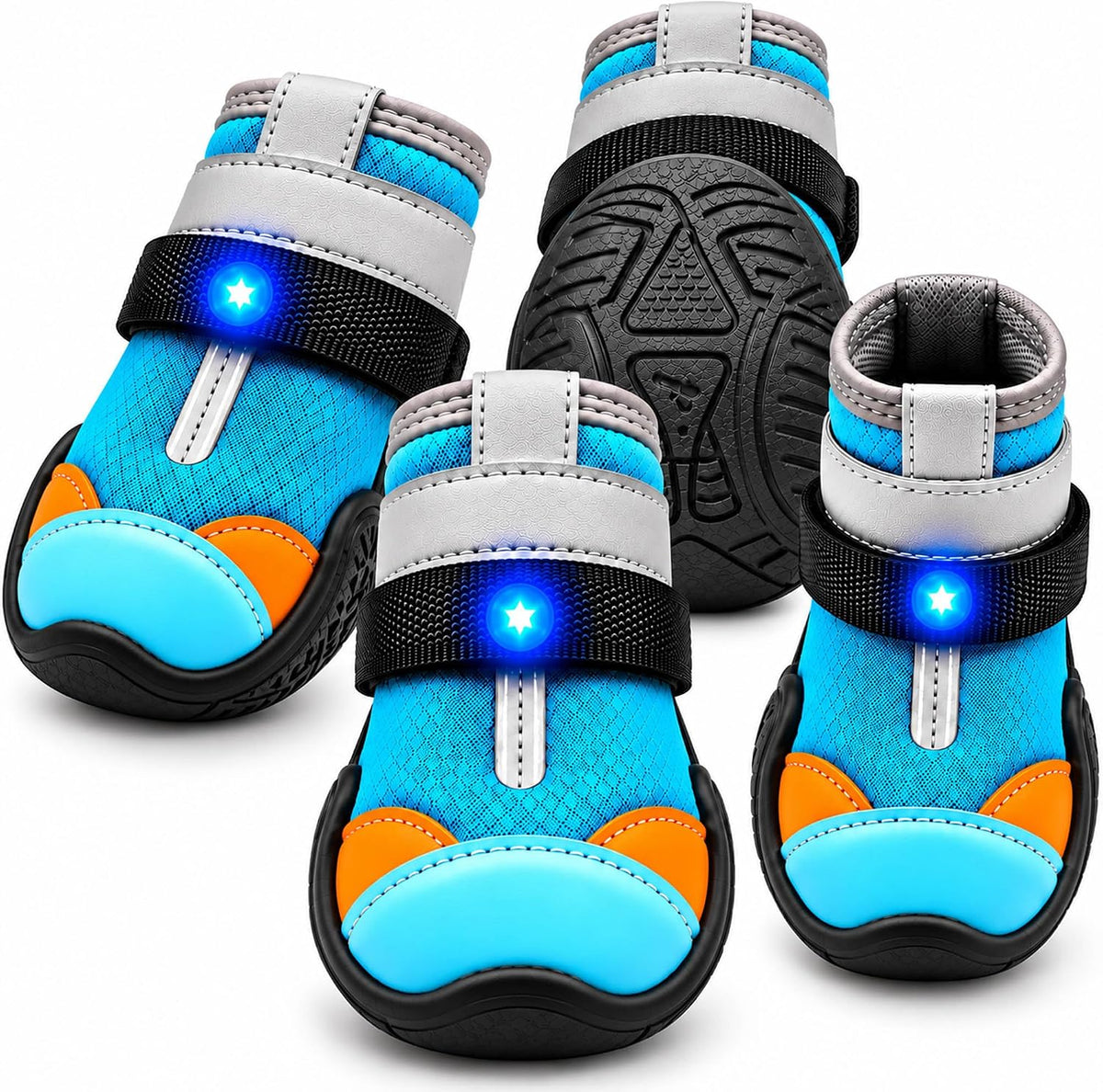 Light Up Dog Shoes, Glow Paws for Dogs, LED Dog shoes with Lights (7)