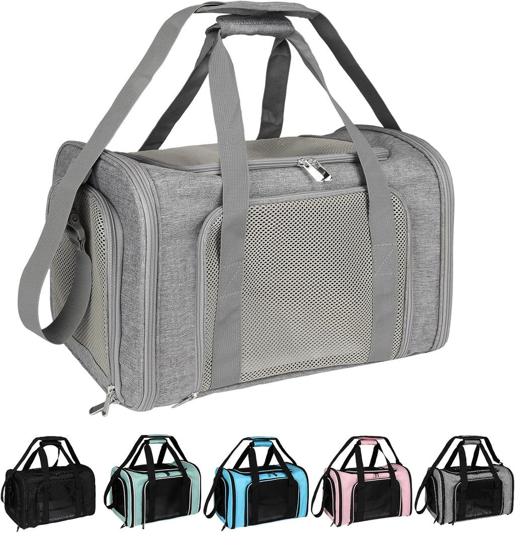 Cat, Dog Carrier for Small Medium Pet Carriers Up to15Lbs, Cats Carrier Soft- Sided Puppy Dogs Bag Portable Foldable Air