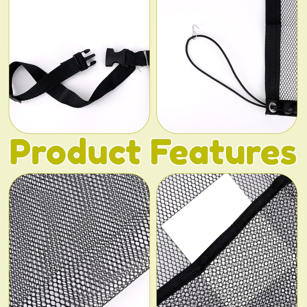XIHIRCD Dog Car Barrier Net, Backseat Pet Divider for SUV & Truck (Black)