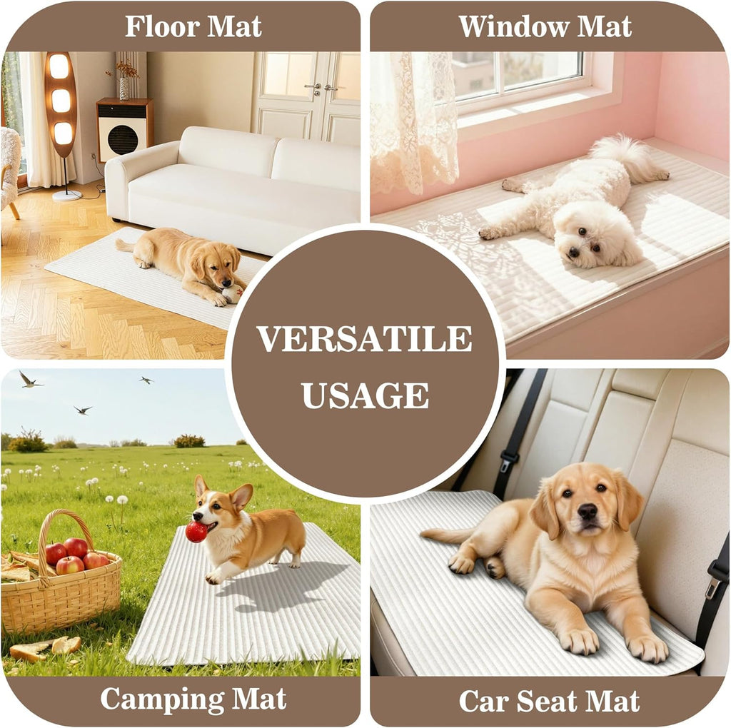 MYSKY HOME 100% Waterproof Couch Cover for Dogs Washable, Non Slip Couch Covers for 2 Cushion Sofa Pet Friendly, Thick S