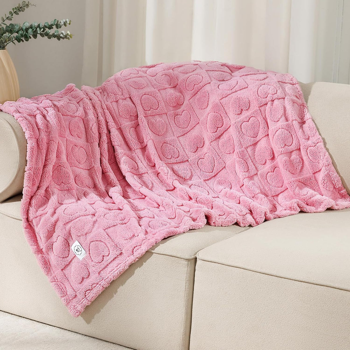 Luciphia Small Dog Blanket Washable Pet Bed Cover Soft Fluffy Puppy Blanket with Premium Fleece 300GSM Cozy Calming Cat 