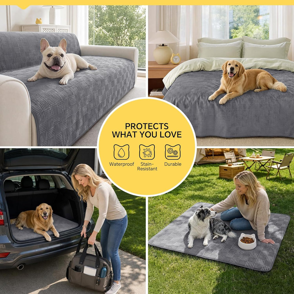 Luciphia Waterproof Couch Cover for Dogs Cats, Pet Blanket, Sofa Protector
