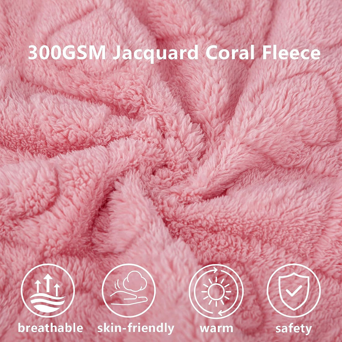 Pet Blanket for Dogs Cats, 300GSM Ultra Soft Coral Fleece Blanket, Washable Small Dog Cat Blanket, Calming Crate Mat, Fu