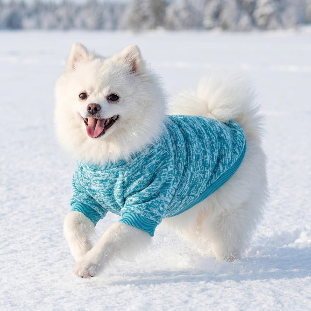 BAOBICUTE 3 Pack Dog Sweaters for Small Dogs Girl Boy Winter Fleece Clothes Warm Soft Dog Sweatshirt Outfit for Dogs Cats Pet Apparel
