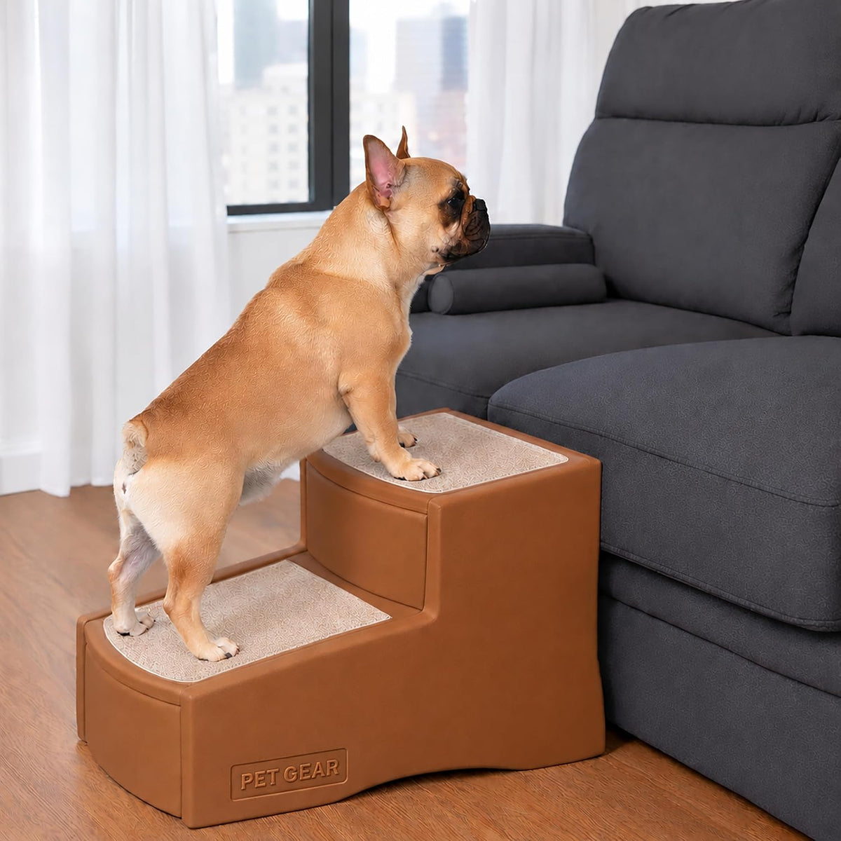 Pet Gear Easy Step II Pet Stairs, Frost, 2 Step