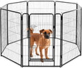 NEWBULIG Dog Playpen Indoor 8 Panels 40 Inch, Metal Outdoor Dog Fence Pen