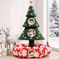 YITAHOME 58.2in Christmas Cat Tree with Cat tunnel
