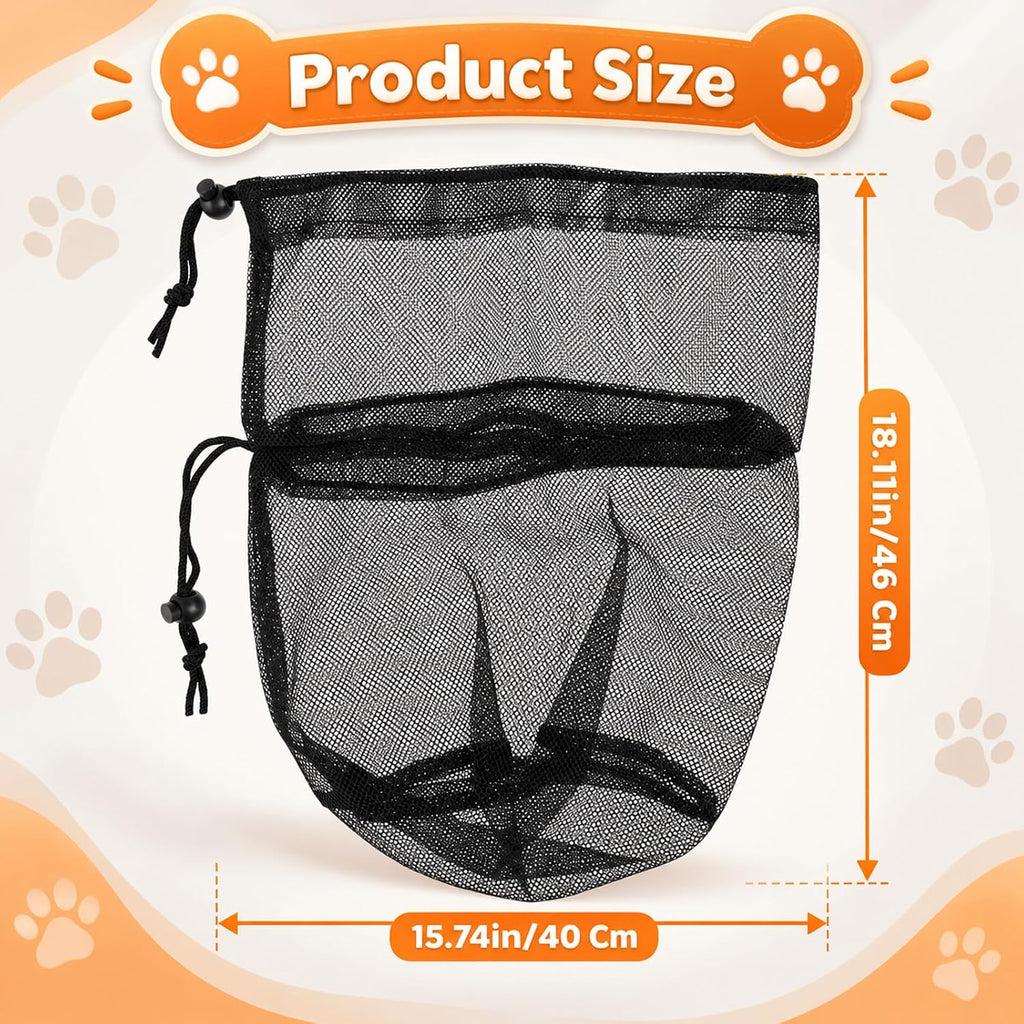 Foxtail Mask for Dogs, Breathable Mesh Dog Mask with Adjustable Elastic