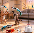 Interactive Cat Toys for Indoor Cats Toy Wand 360°Automatic Moving Cat Toys