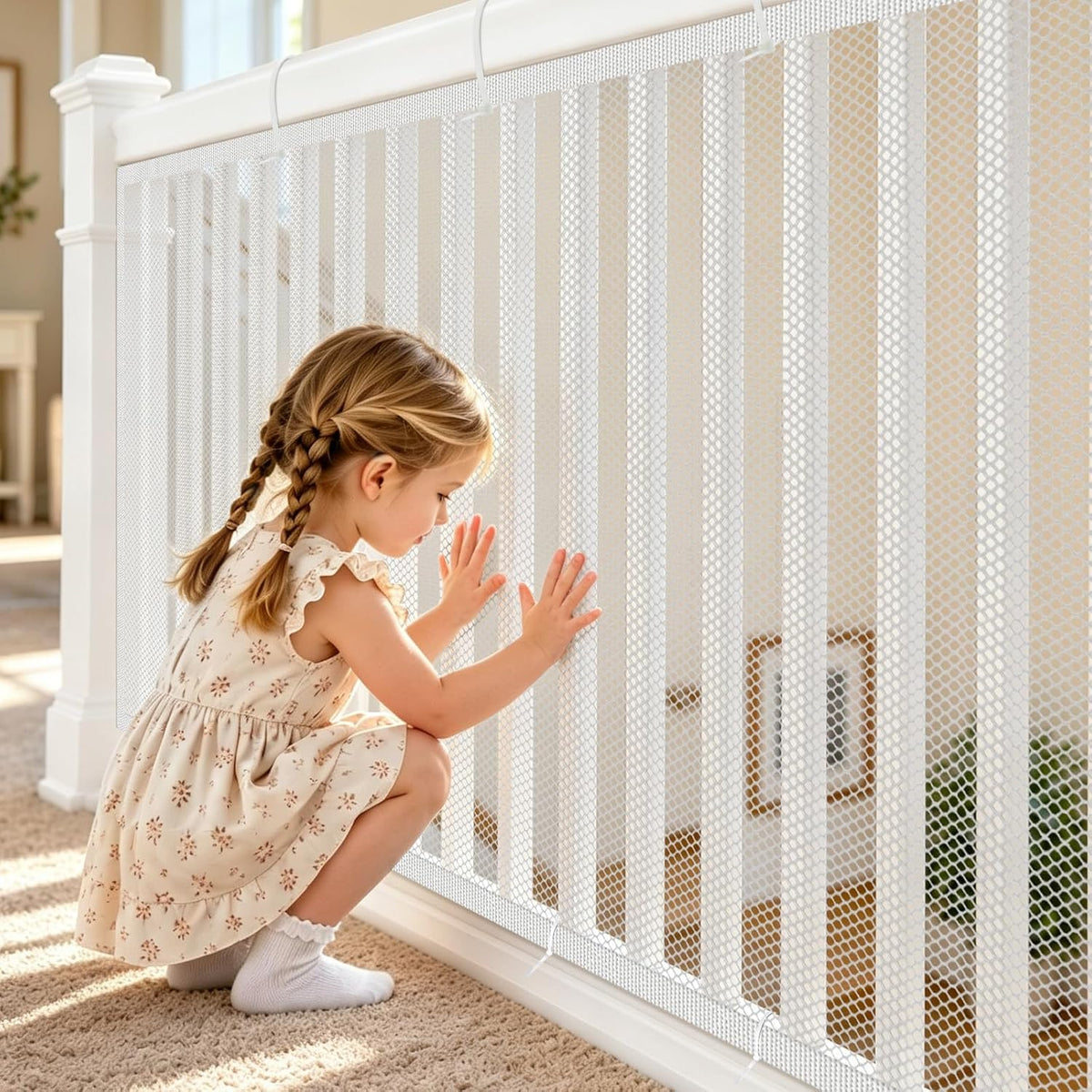 Banister Guard 15 x 3ft Balcony Net Stair Railing Cover