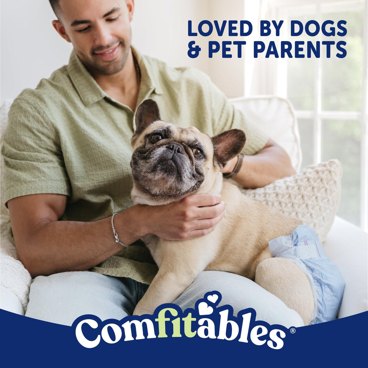 Hartz Disposable Dog Diapers, Size M 32 count, Comfortable & Secure Fit, Easy to Put On