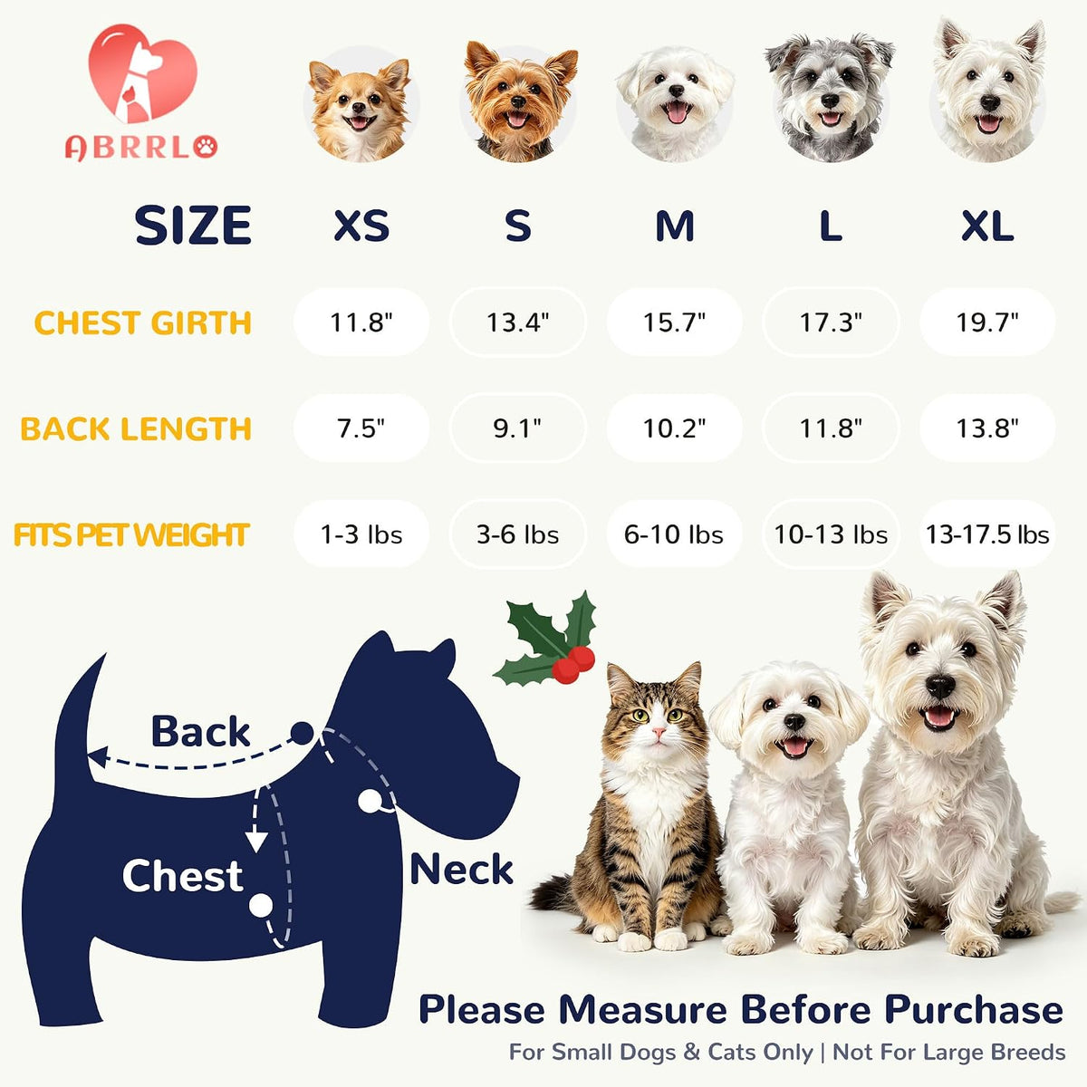 Plaid Small Dog Cat Christmas Dress Outfits with Bow & Leash D-Ring,Soft Breathable Cute Ruffle Xmas Puppy Clothes Girl,
