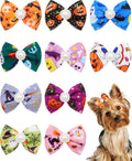 PET SHOW 10 Pack 2" Halloween Small Dog Hair Bows with French Clips