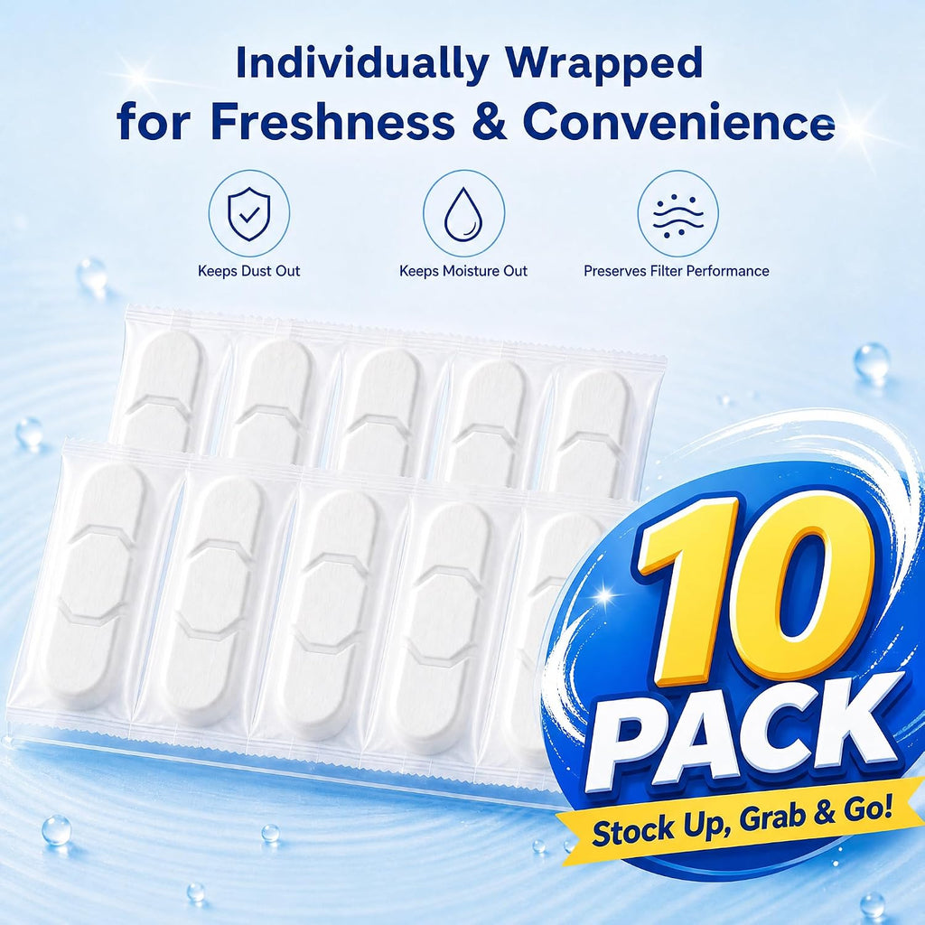 Replacement Dog Water Fountain Filters, 10-Set for 12L/15L/18L