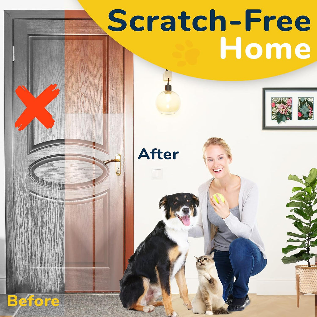 PROTECTO Door Protector from Dog Scratching w/Utility Knife - 1-Pack 60x8"