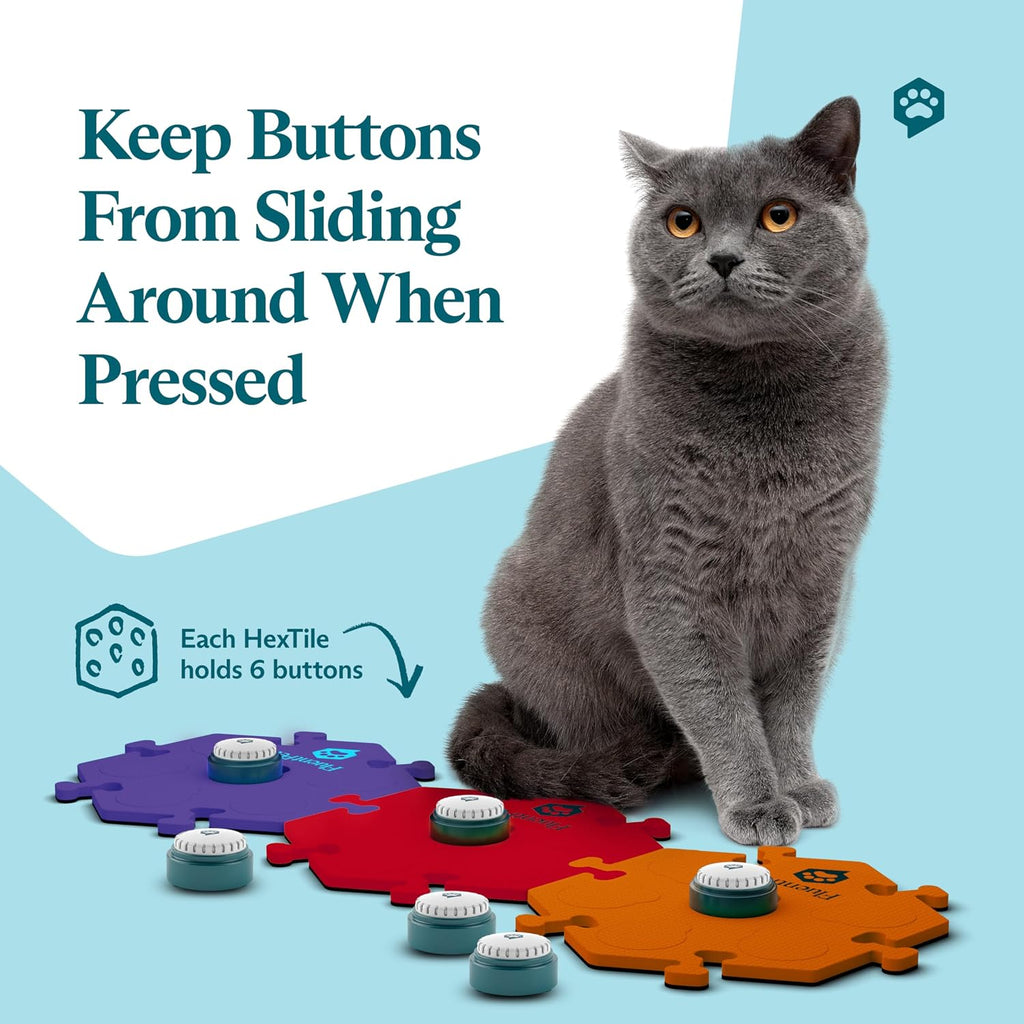 Talking Buttons for Dogs & Cats, Recordable Pet Communication Kit